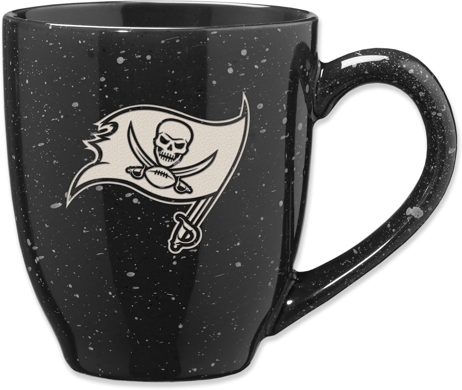 Rico Industries NFL Football 16 oz Team Color Laser Engraved Speckled Ceramic Coffee Mug