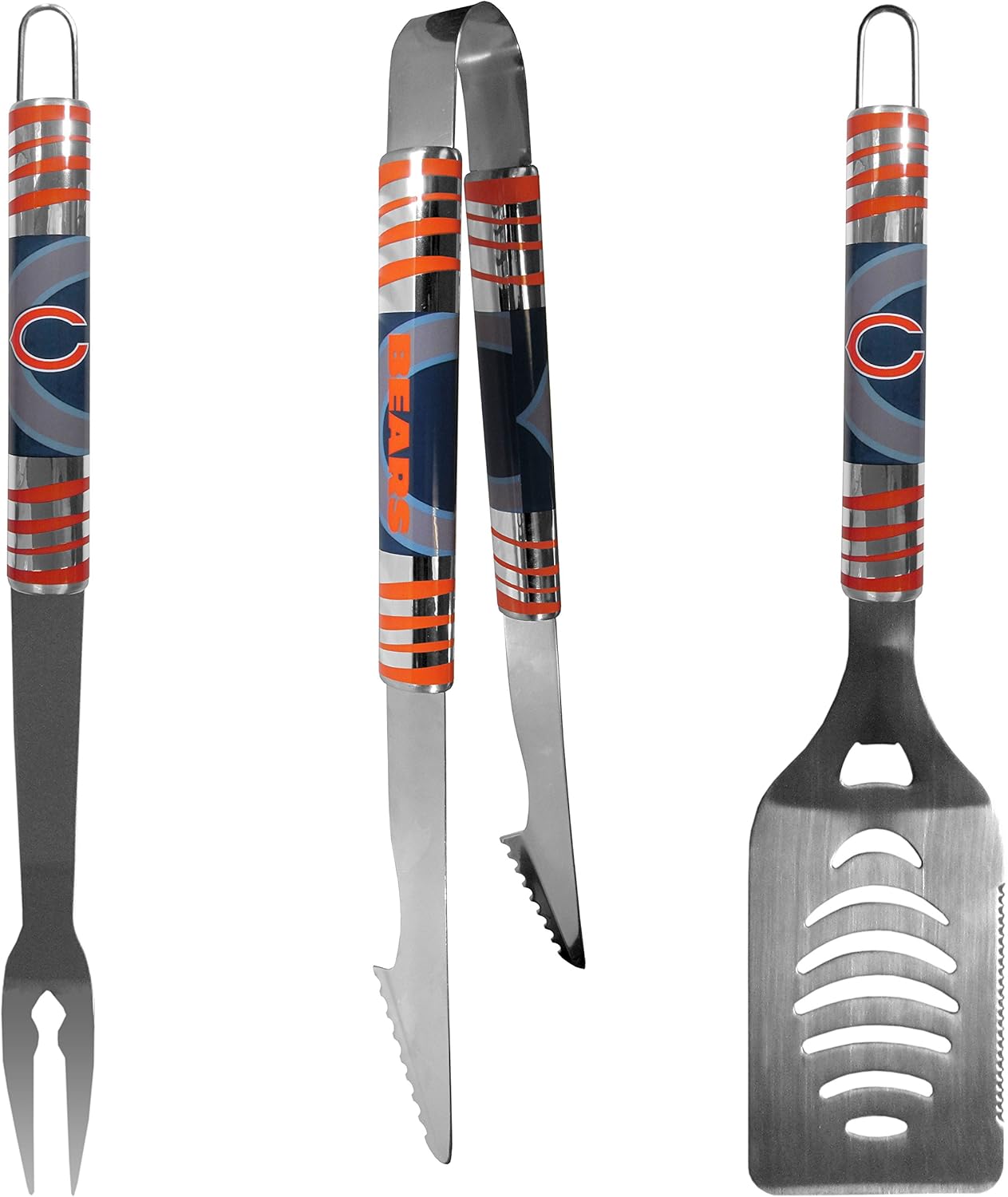 NFL Siskiyou Sports Fan Shop Chicago Bears Tailgater BBQ Set 3 piece Team Color 6 81I8NeZc15L. AC SL1500